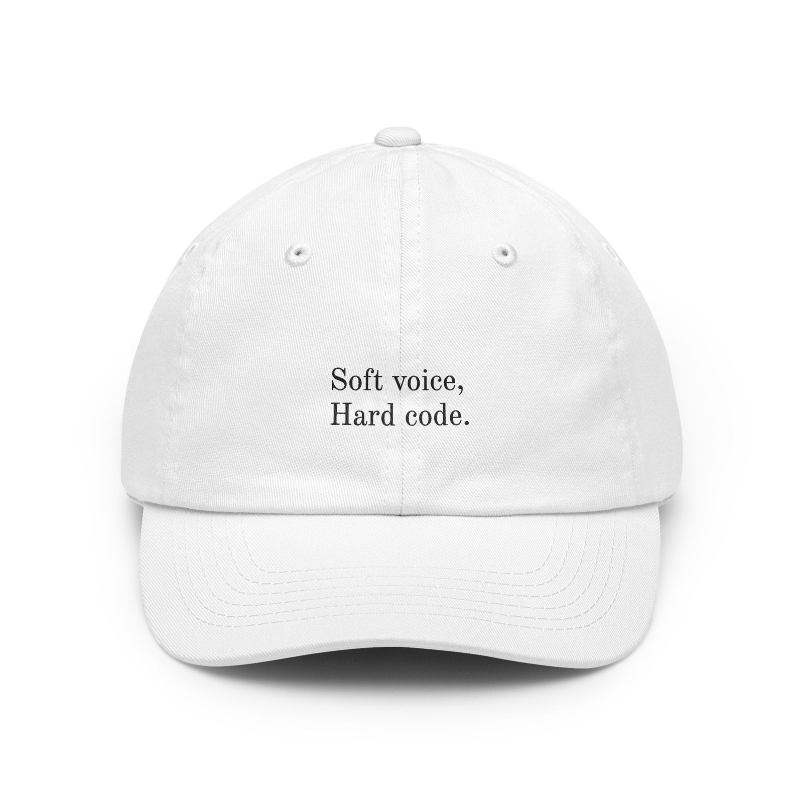 Soft voice, Hard code.