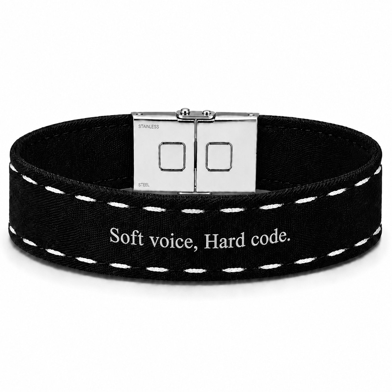 Soft voice, Hard code.